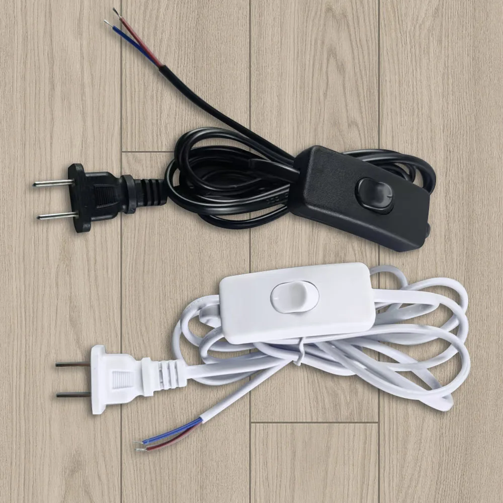 

Dimmer Switch Power Cord with Push Button, for Christmas Village Houses, Salt Lamps, 1.8M US/EU Plug Christmas Light Cord with