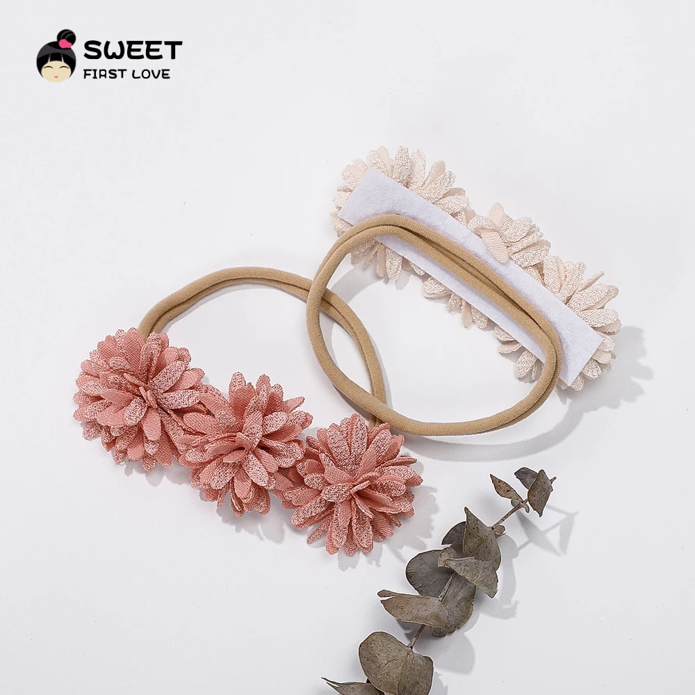 Baby Girls Headbands Soft Stretchy Hair Band Rampant Flower Hair Accessories for Baby Girls Newborns Infants Toddlers and Kids