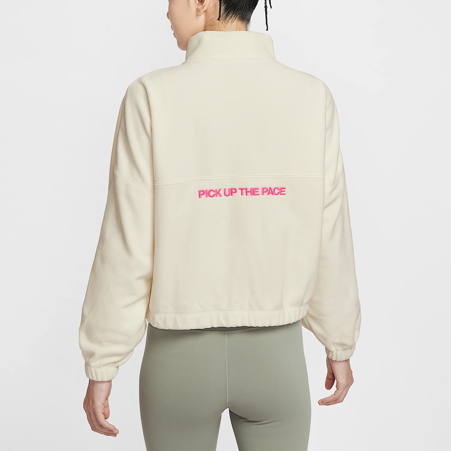 Nike genuine One Therma-FIT Women's Semi-zip Loose Sweater IO0254-047