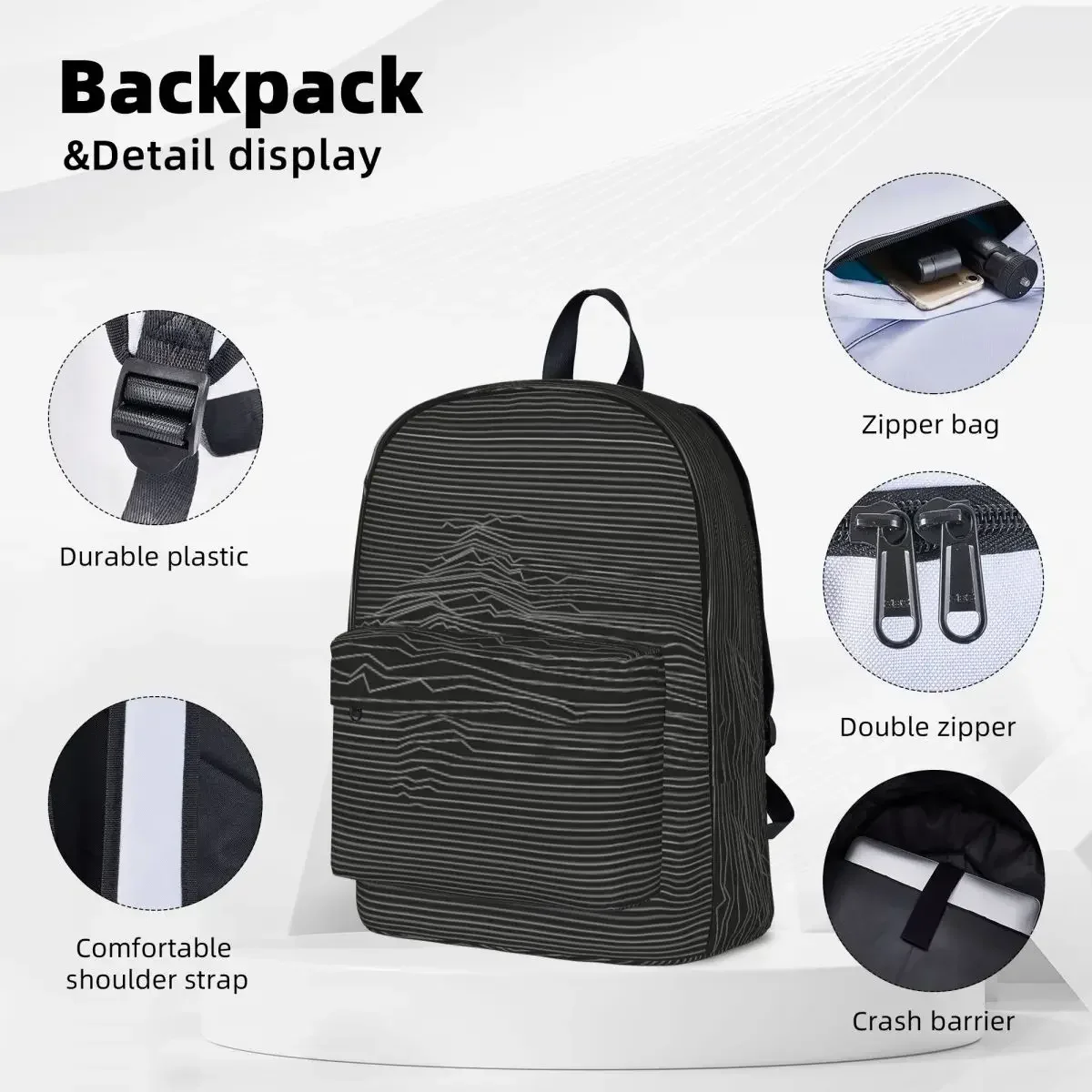 Moderate Disorder Backpacks Large Capacity Student Book bag Shoulder Bag Laptop Rucksack Waterproof Travel Rucksack School Bag