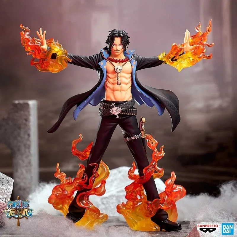 

Bandai Original Box One Piece DXF SPECIAL Fire Fist Ace Set Sail Desktop Ornaments Collection Gifts
