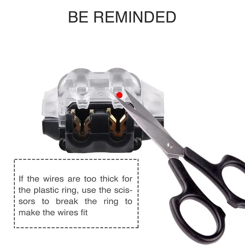 DT17 T Tap Wire Connectors 3 Way Wire Splice Connectors No Wire Stripping 14-18 AWG for Car Audio LED Light Strip