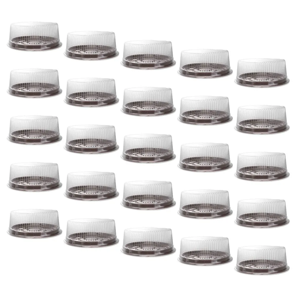

Cake Box Plastic Round Containers Carrier with Lids Cups Pie Storage Cheese Transport Boxes Food