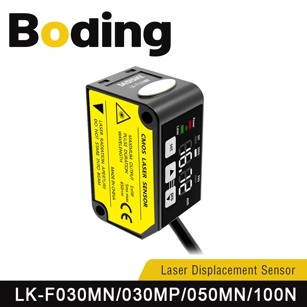 Boding Laser Displacement Sensor Detects Distance Thickness Of High And Low Lk Series Coms Photoelectric Induction Visible Spot