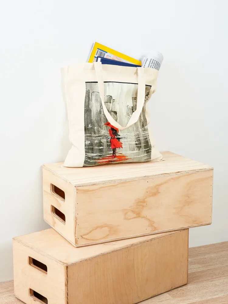 Cold Rain, Warm Heart Tote Bag women bag the tote bag shoping Canvas