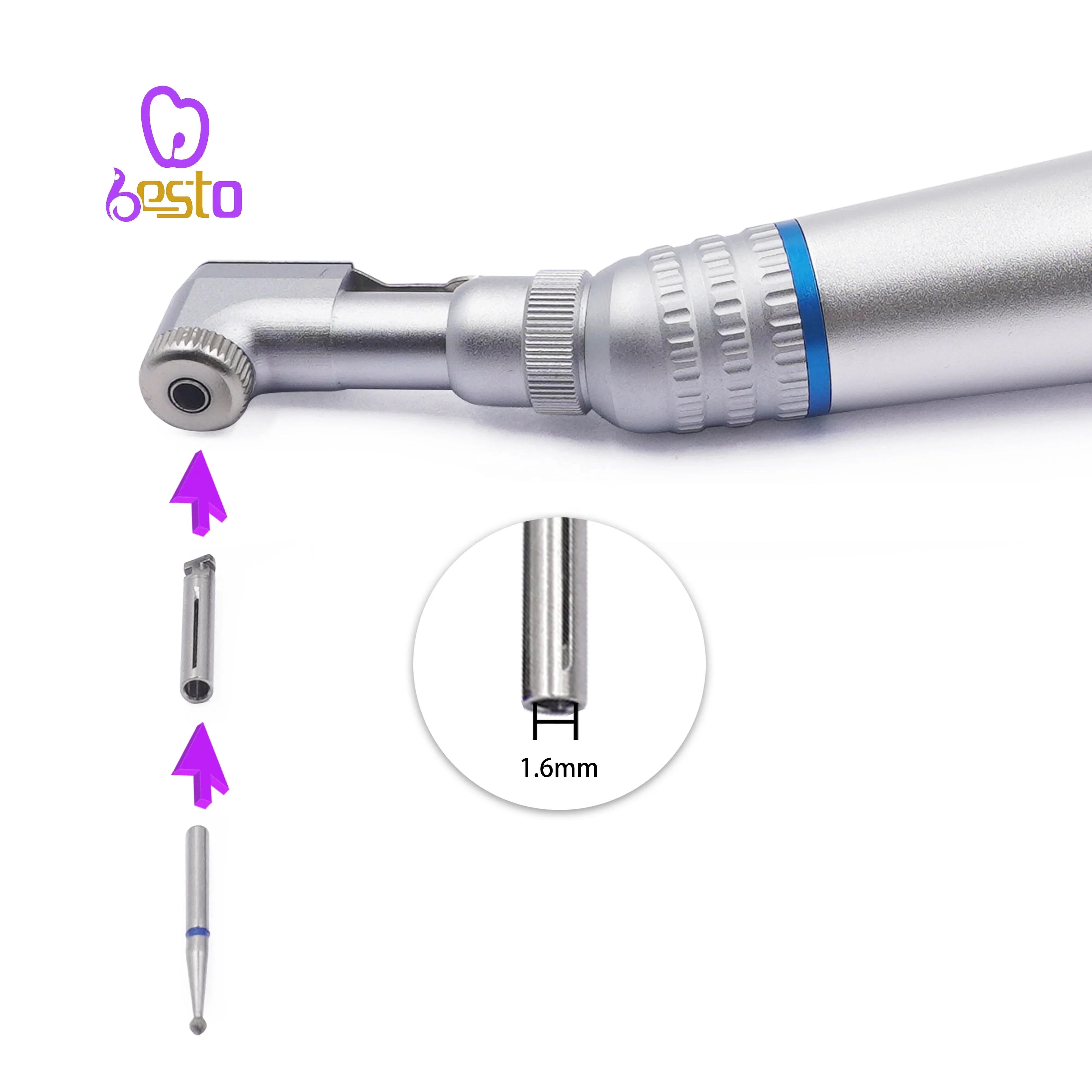 den tal High Speed Burs FG Adapter Convertor Stainless Steel Burs Adaptor Convertor  Materials