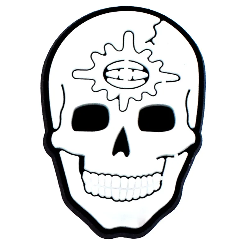 New 1Pcs PVC Black Halloween Shoes Charms for Crocs DIY Badge Clogs Kids Pins Decoration Jeans Shoe Accessories X-mas Wholesale image 6