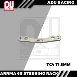 ADU Racing Steering Rack, TC4 TI para ARRMA 6S 1/8 e 1/7, 3MM