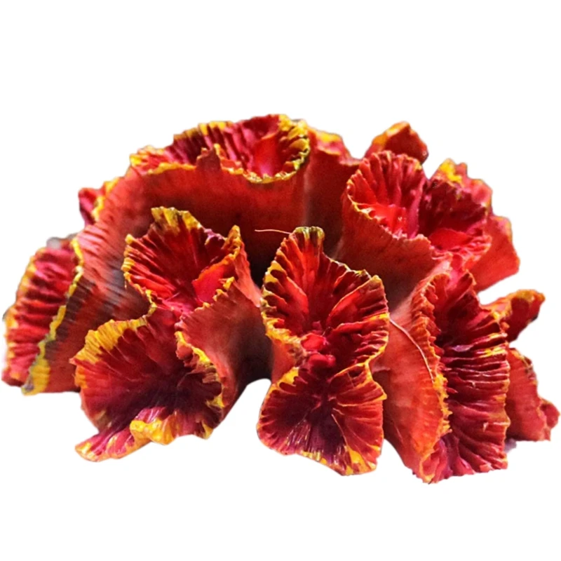 Aquarium Coral Ornaments DIY Fish for Tank Decoration Artificial Colorful Resin Ornament Eco-friendly Safe and Harm