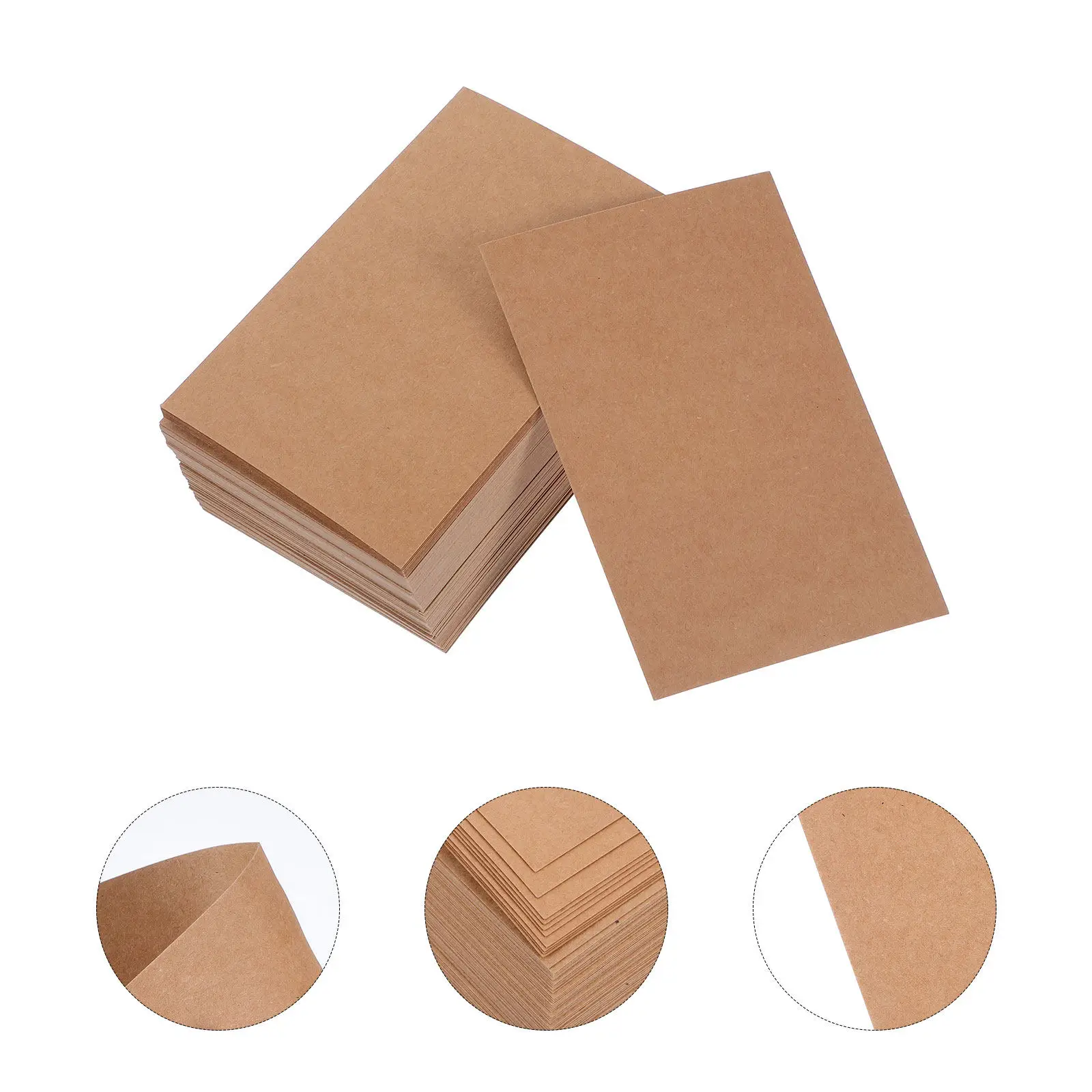 

100 шт. заготовок для открыток DIY, двусторонние, гладкая бумага для письма, карточки для сообщений, для имен, распознавания слов, закладок