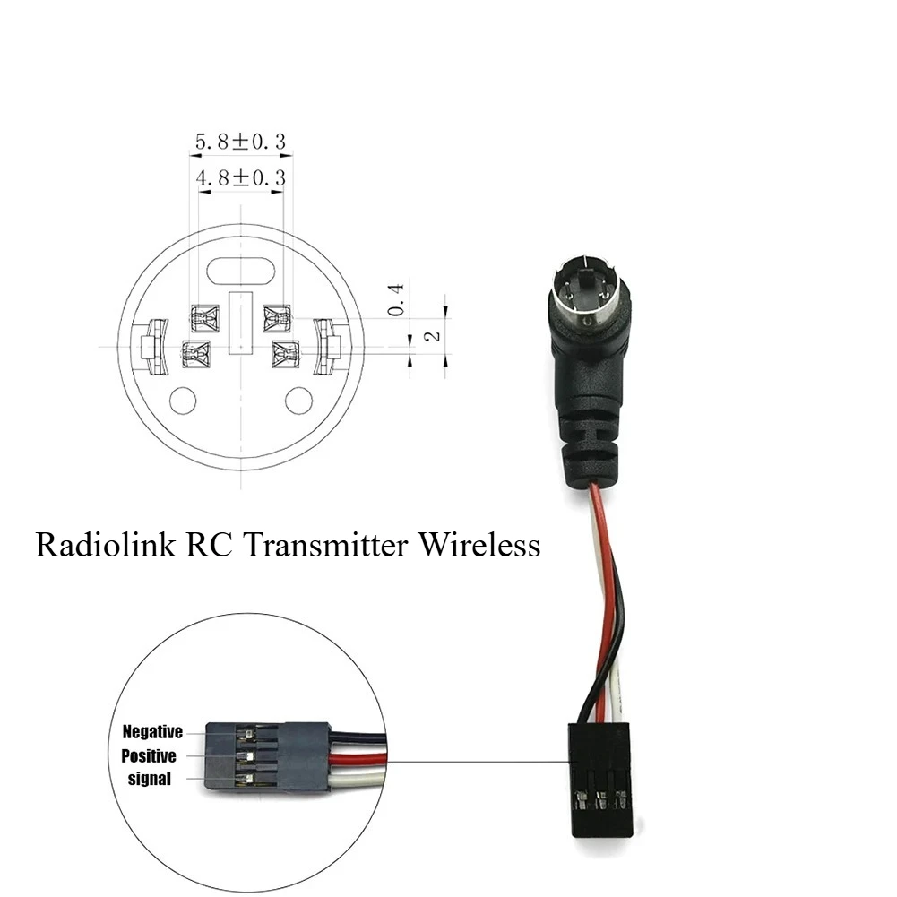 Radiolink RC Transmitter Wireless Training Cable Work  AT9S Pro AT10II RC Controller As Fly Teaching Trainer Student Operation