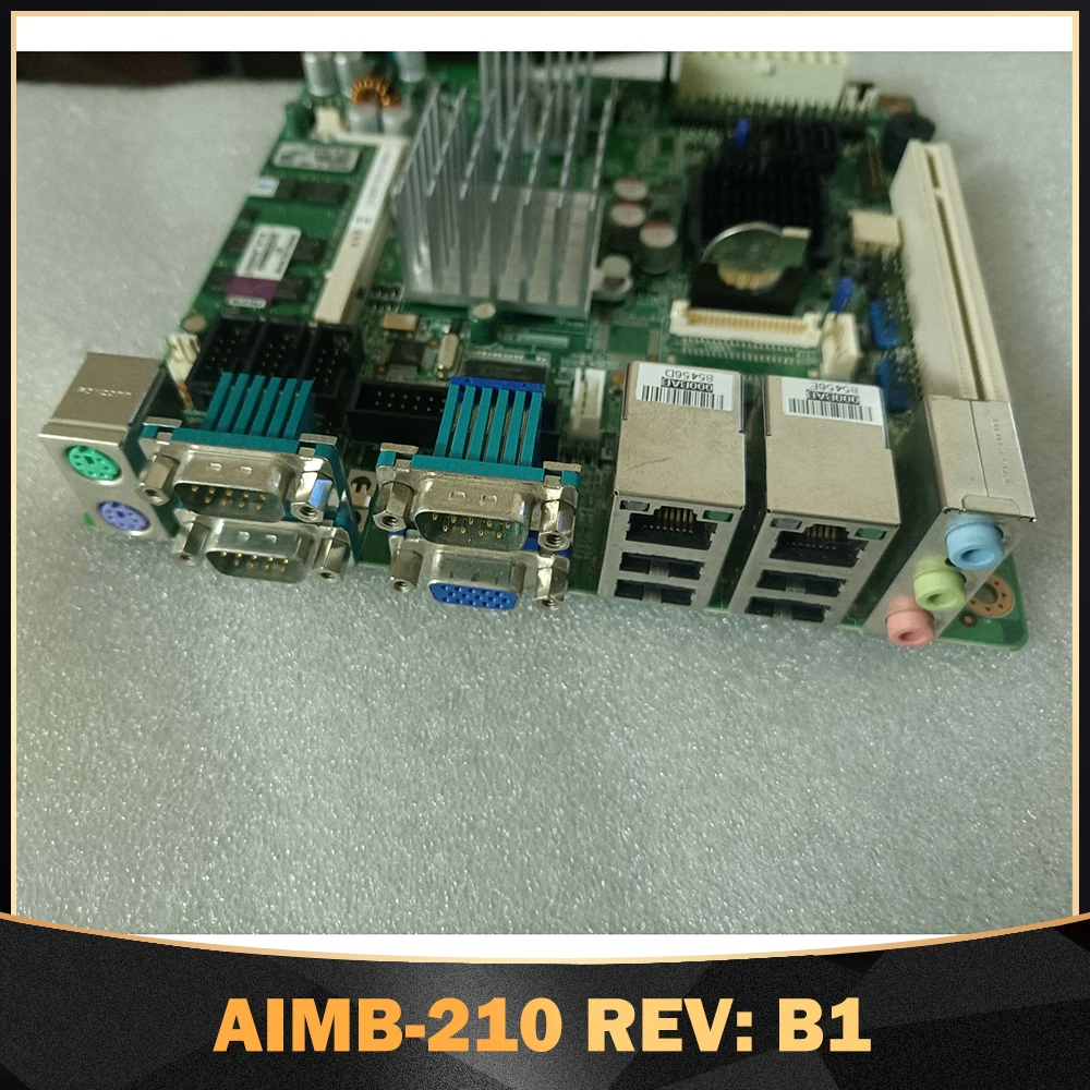 For Advantech AIMB-210 REV: B1 AIMB-210G2-S6B1E Industrial Control Motherboard Dual Network Card