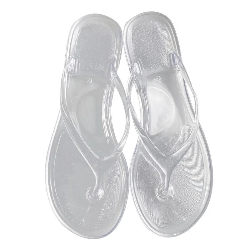 Clear Beach Sandal Flip-flops Jelly Crystal Flat Child Girl Daily Comfortable Breathable Non-slip Light Fashion Girl Shoe Sandal