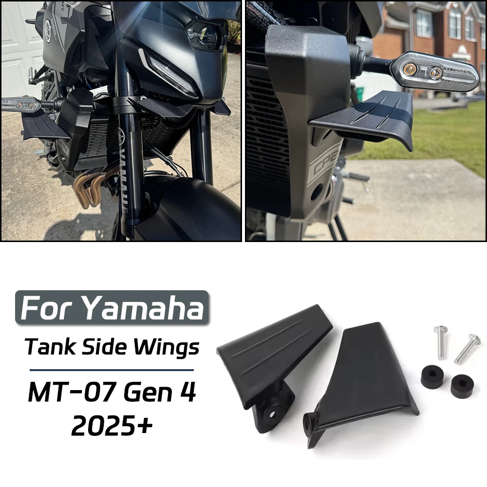 

For YAMAHA MT-07 Gen 4 2025 2026 NEW Motorcycle Fuel Tank Side Wings Spoiler MT07 Fuel Tank Side Wings Protection Accessories