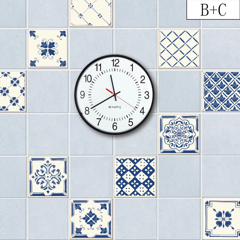 20pcs Mosaic Tiles Paste Kitchen Toilet Restaurant Adhesive Decor Wall Stickers