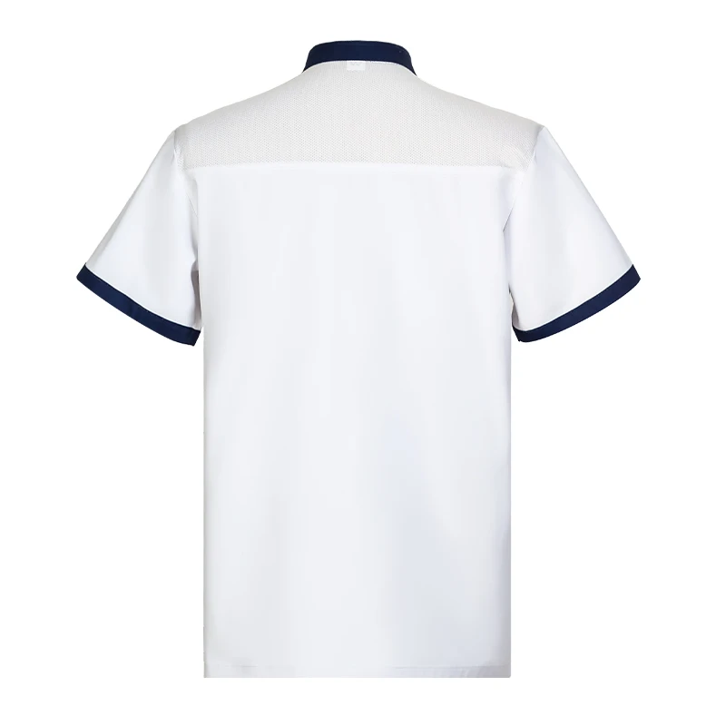 Professionele Keuken Outfit Zomer Korte Mouw Tops Restaurant Keuken Chef Jassen Cook Shirt Hotel Catering Ober Uniform