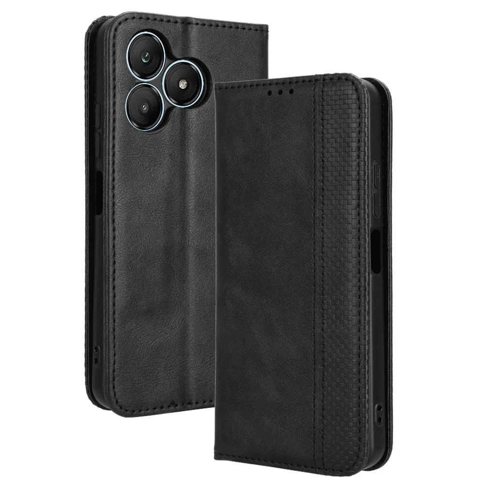 Flip Retro Style Leather Magnetic Closure Phone Cover For Wiko T20 WikoT20 Case 6.56 inch Wallet Card Slot Fall prevention Case