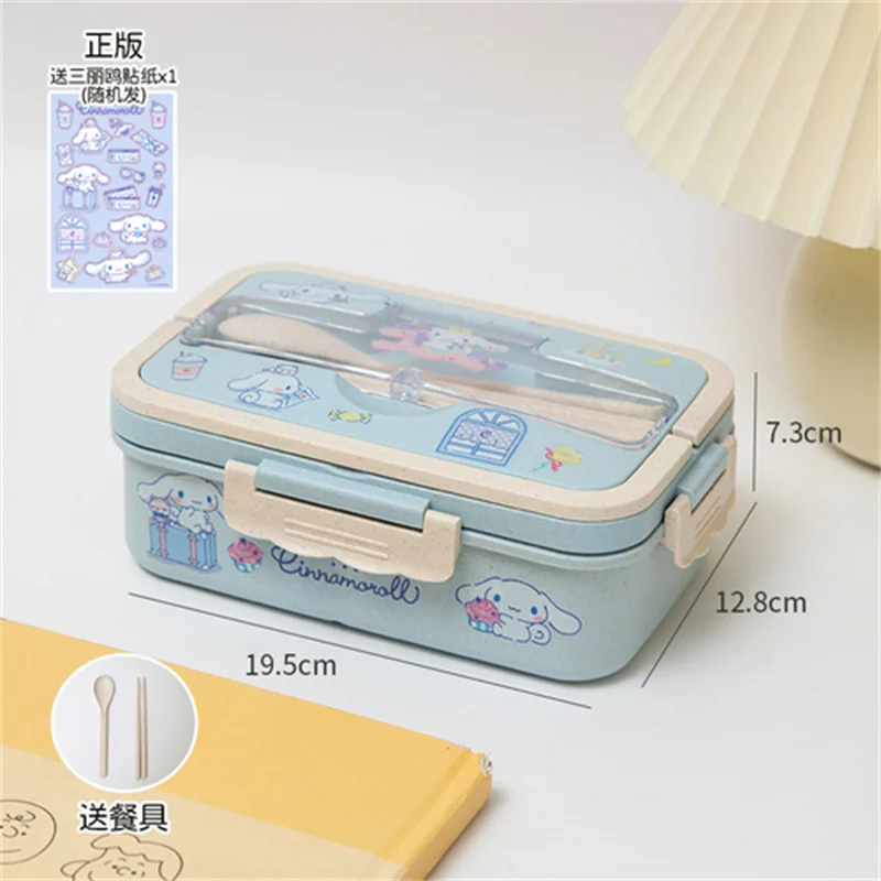 Sanrio Kuromi Lunch Box Cinnamoroll My Melody Lunch Box di grande capacitร contenitore di frutta per uso alimentare contenitore di freschezza ad