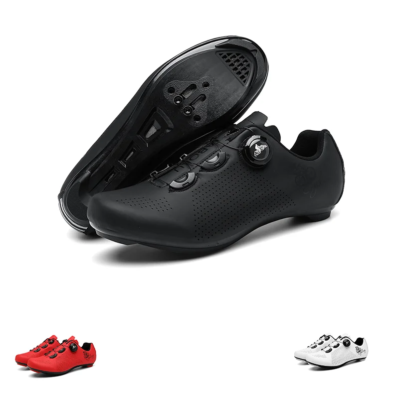 

Speed Cycling Sneaker Men's Road Cycling Shoes Cleat Shoes Spd Shoes Cycling Flat Pedal Shoes Man Bike Outdoor Footwear White