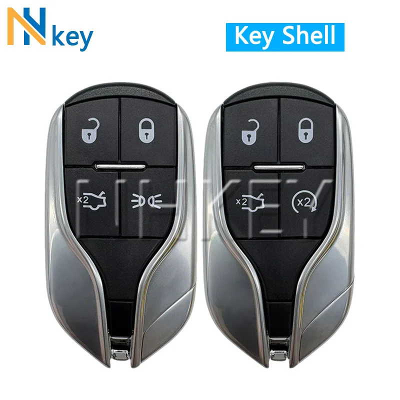 NH KEY 4 Buttons Beautiful Key Shell For Quattroporte Ghibli Levante Remote Key Replacement Shell