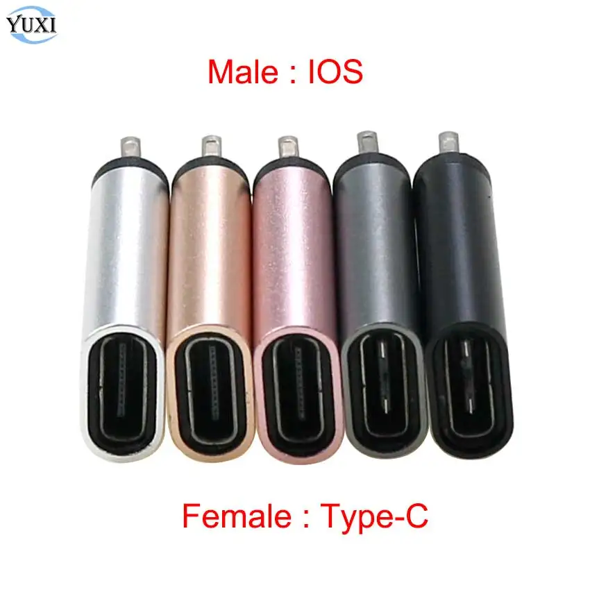 YuXi USB C Female to IOS Male Adapter for iphone X XR XS Max 8 7 6 6S Plus Type-c To 8pin Charging Sync Charger Cable Converter