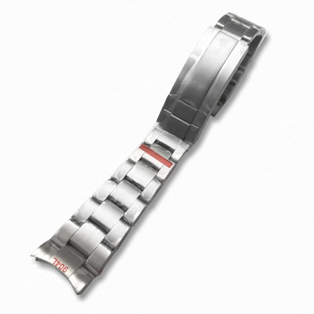 20 мм Высокое качество, полностью твердая нержавеющая сталь 316L, плоский интерфейс, ремешок для часов, браслет с инструментами, спортивный ремешок