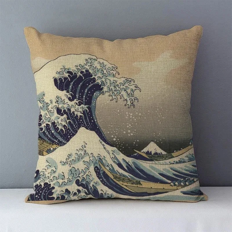 Home Decor Vintage Nautical Patterns Pillow Covers Pattern Cushion Cover Suitable for Sofa Bedroom Car Pillow Cover