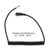 K Heat Speaker Mic Walkie Talkie Speaker Cable for baofeng UV5R for kenwood TK-240 B95D