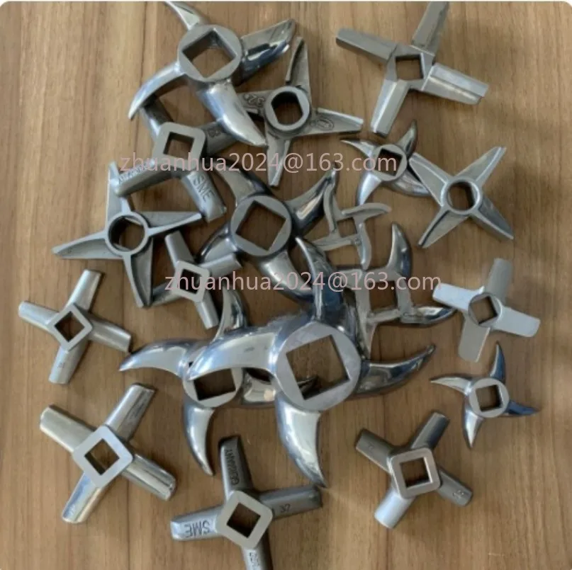 New 1pc Meat Grinder Cutter Head Accessories Meat Grinder Cross Reamer Meat Grinder Stainless Steel Knife
