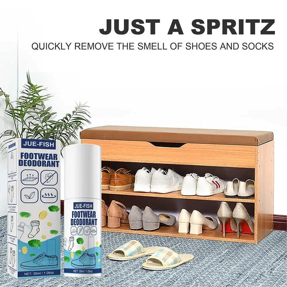 Perfume Foot Odor Shoe Odor Nemesis Odor Removal Spray Foot Artifact Anti-sweat Footwear Socks Foot Deodorant Care Powder J8R9