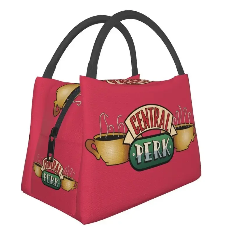 Central Perk Friends Insulated Lunch Bag for Women Portable TV Show Cooler Thermal Lunch Box Work Picnic