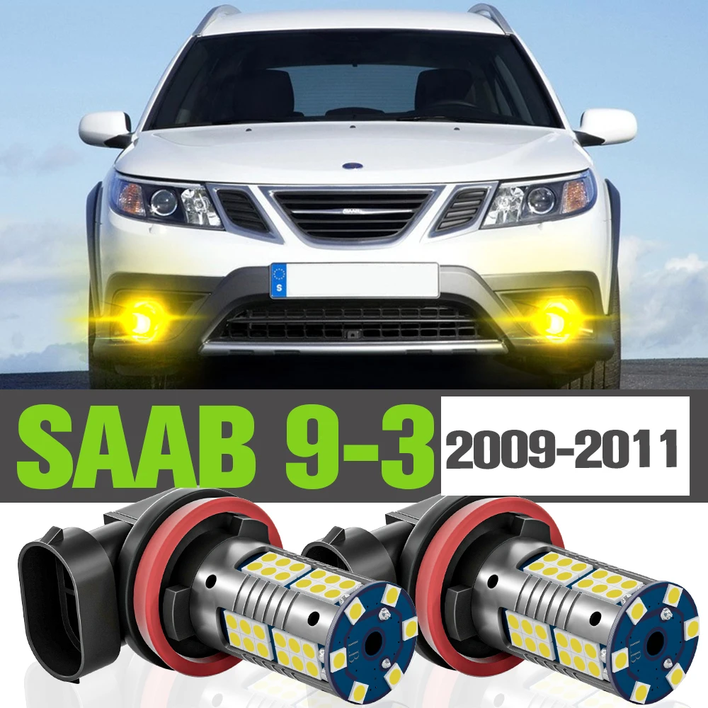 

2x LED Fog Light Accessories Lamp For SAAB 9-3 2009 2010 2011