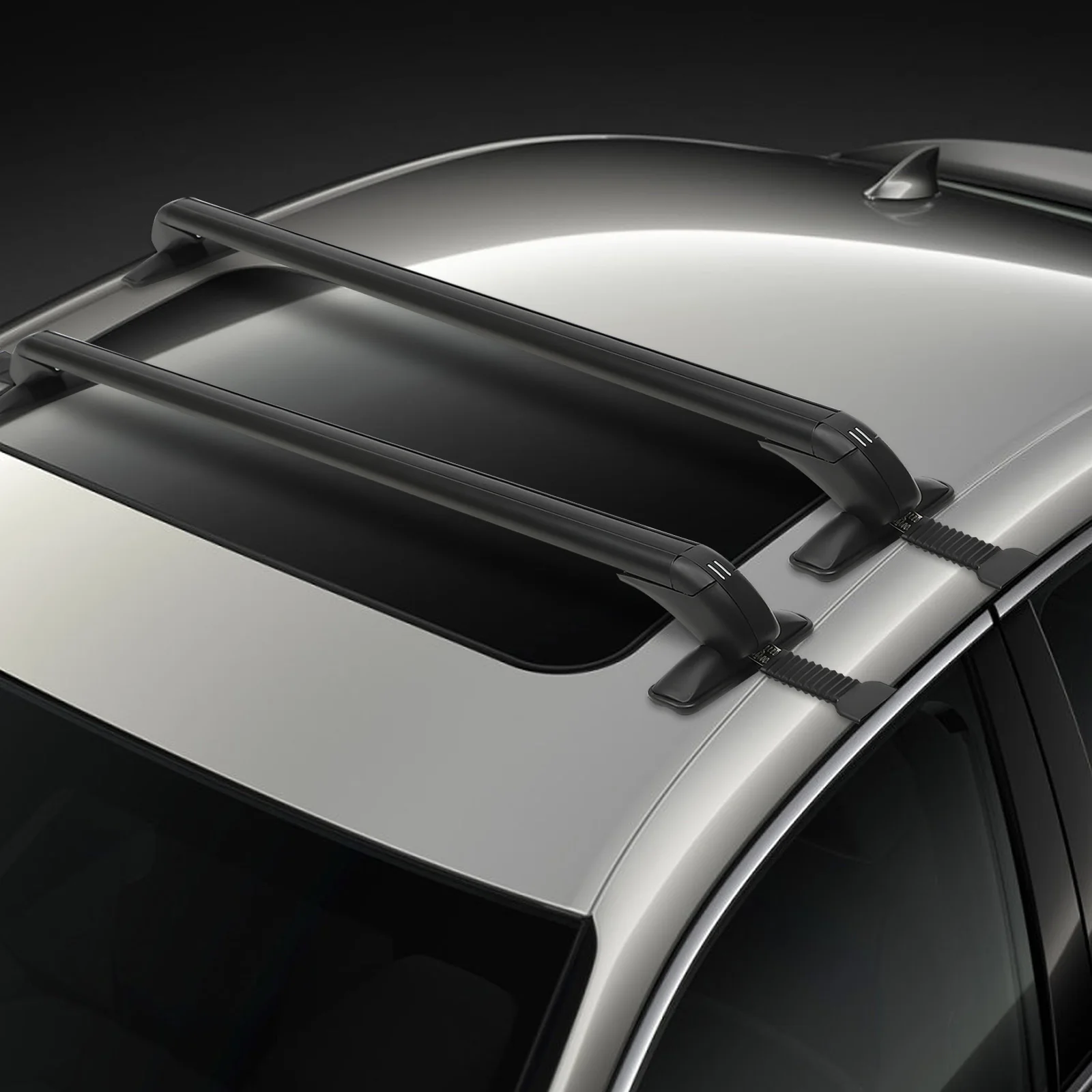 

Aluminum Roof Rack – Theft-Prevention Locks, Black Stylish Design, Durable & Weather-Resistant