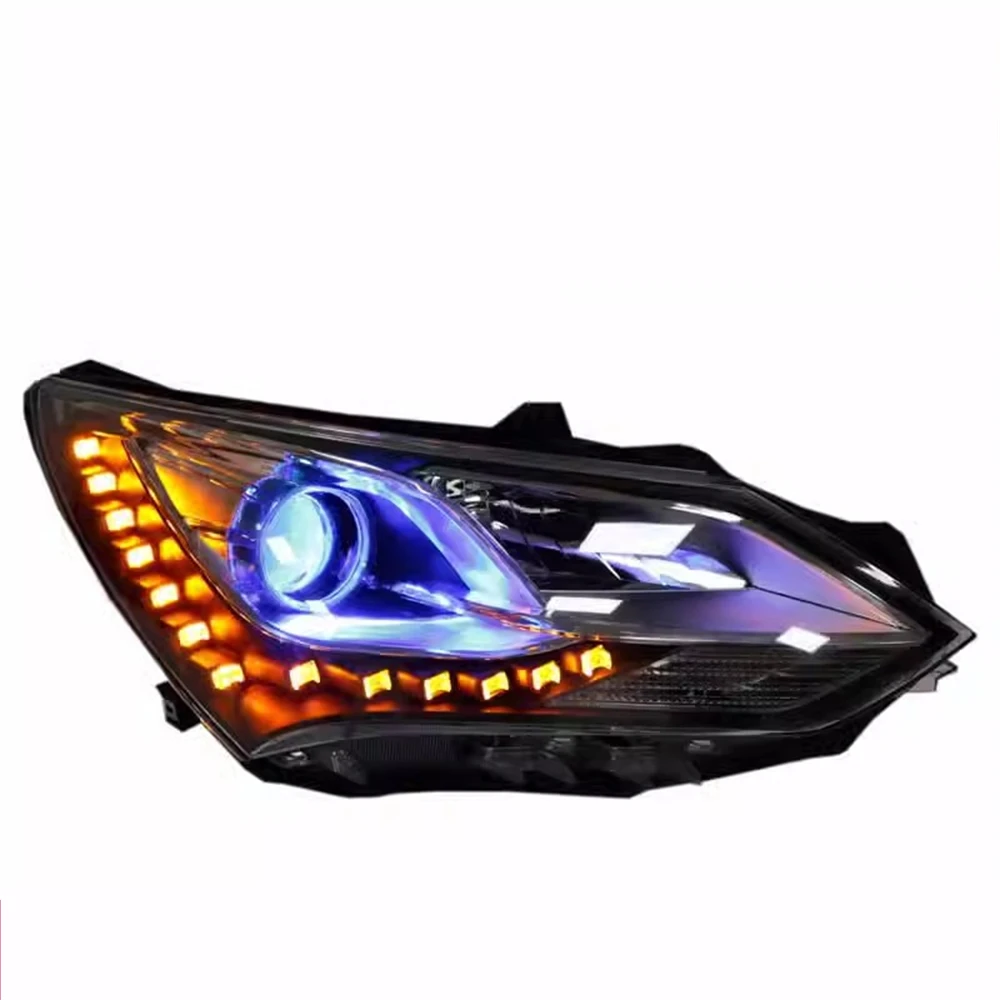 Car front bumper modified led headlight Assembly for Build Your Dreams BYD Song DRL daytime running light turn signal