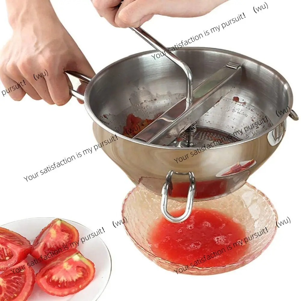 Best Stainless Steel Food Rotary Mill Hand Crank Easy Assemble Puree Grind Rustproof 3 Grinding Discs Jam Machine Tomato Sauce