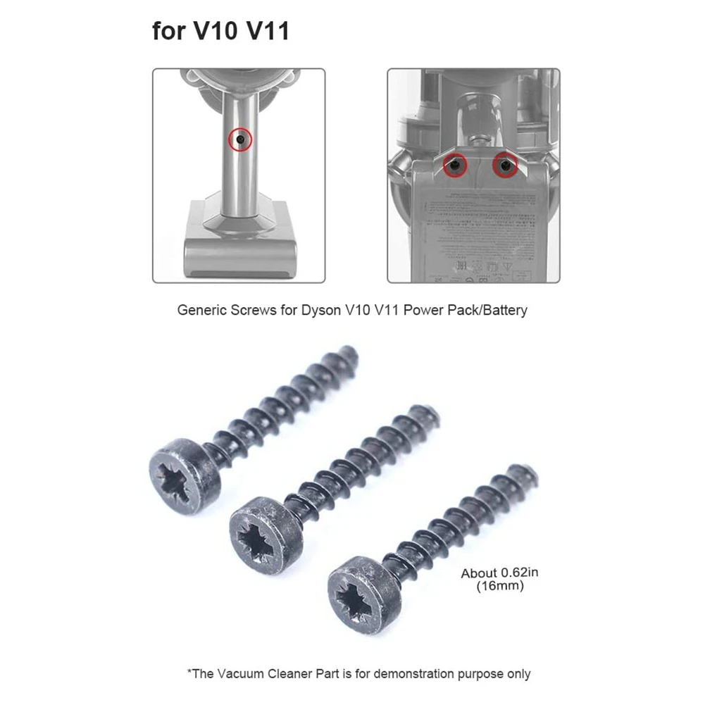 Universal Screws for Dyson V6 V7 V8 V10 V11 Vacuum Cleaner Power Pack/Battery SV09 SV10 SV11 SV12 SV14 B