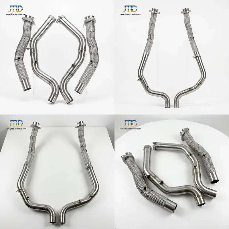 Masterfully Engineered Front Exhaust Pipe for Range Rover Sport 2013 5.0 V8 Precision Pipe Structure Hardware