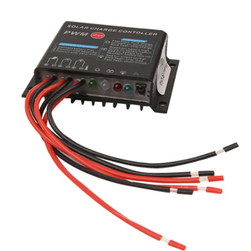 A92Z 12V 24V 10A IP68 جهاز التحكم بالشحن بالطاقة الشمسية المقاوم للماء Li-، منظم بطارية الرصاص الحمضية مع جهاز التحكم عن بعد بالأشعة تحت الحمراء