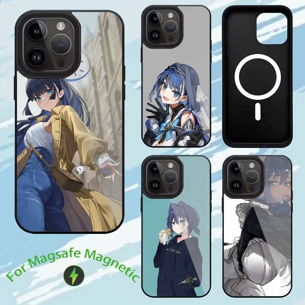 

Ouro Kronii Phone Case For iPhone 17,16,15,14,13,12,11,Plus,Pro,Max Magsafe Magnetic Wireless Charging