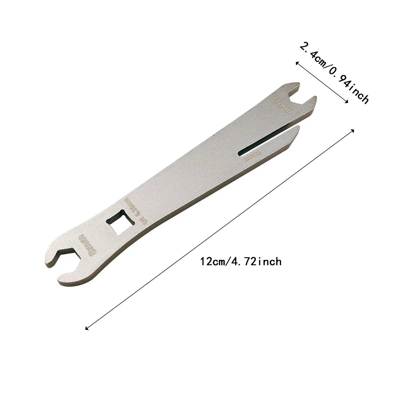 مفتاح ربط مزدوج الرأس مقاس 1/4 بوصة لإصلاح الدراجة النارية المنزلية أداة مشبك قرص الزيت المدمجة الثقيلة #6