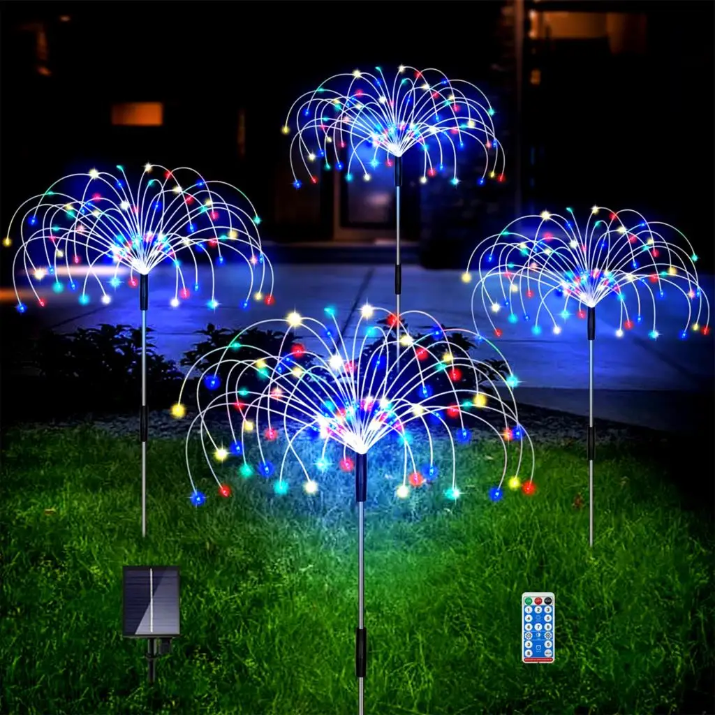 

Solar Garden Lights Outdoor Waterproof Fireworks Lamp Lawn Lights Outdoor Patio Villa Yard Decor Landscape Walkway Solar Lights