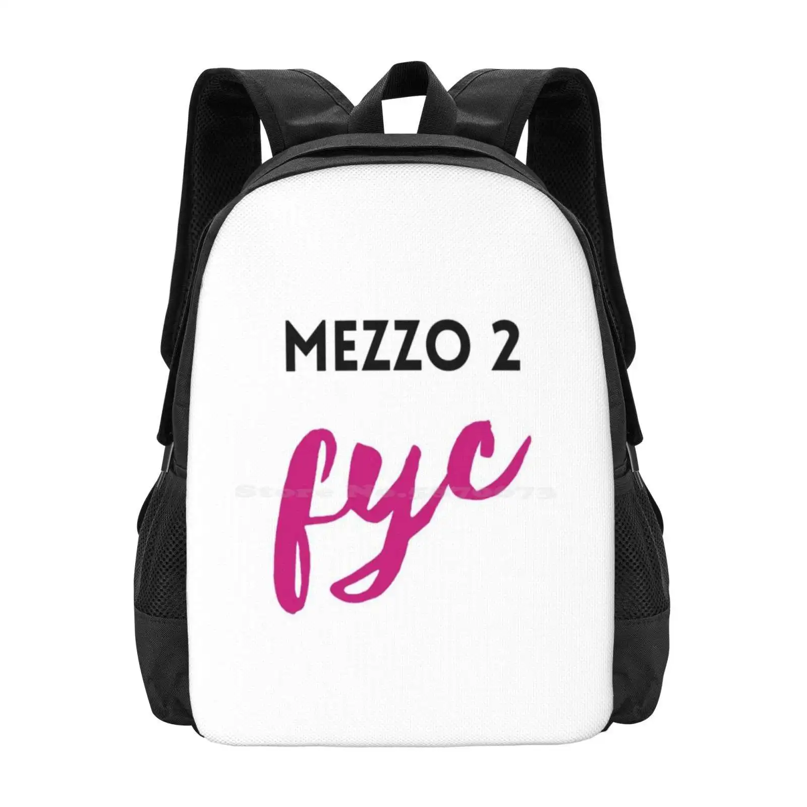 Mezzo 2 And Logo 3D Print Design Backpack Student Bag Farnham Youth Choir Fyc Charity Youthchoir