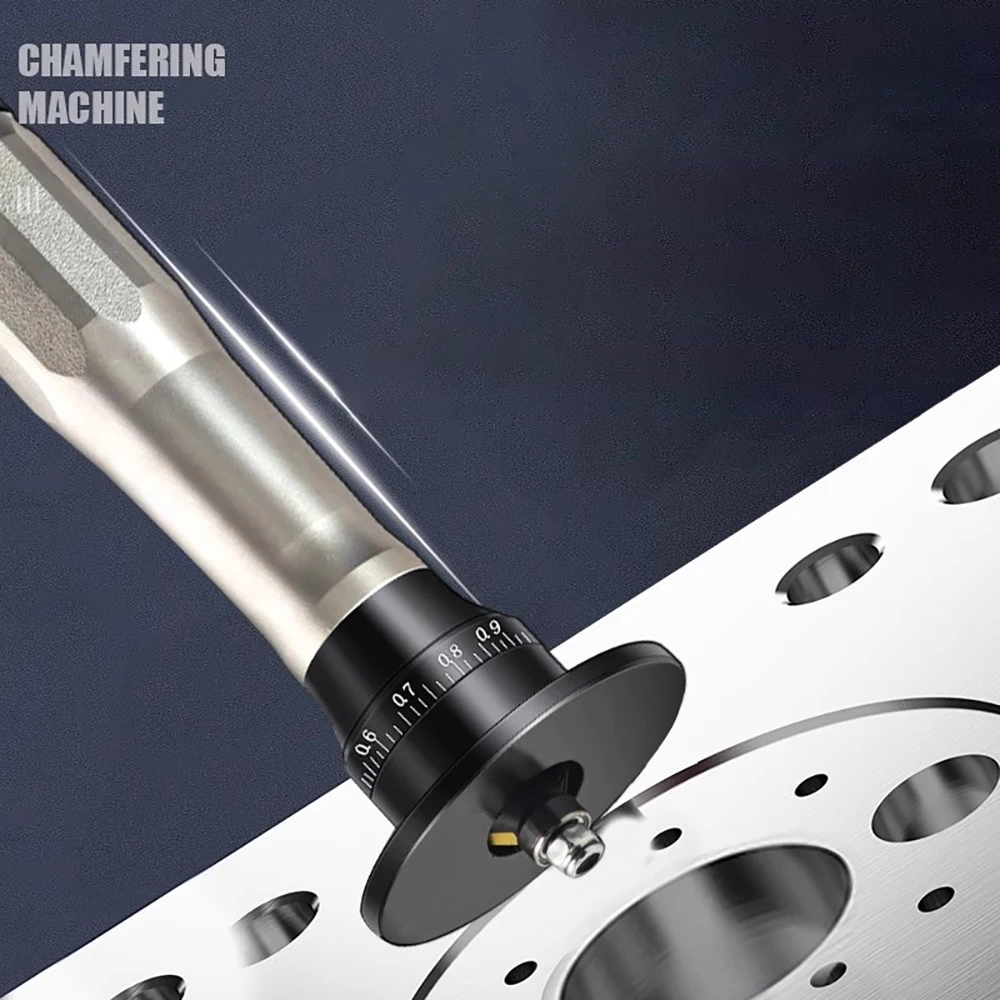 

45° Pneumatic Handheld Chamfering Machine (Mini) - Metal/Circle Hole/Straight Edge Deburring Tool for Wood & Metal