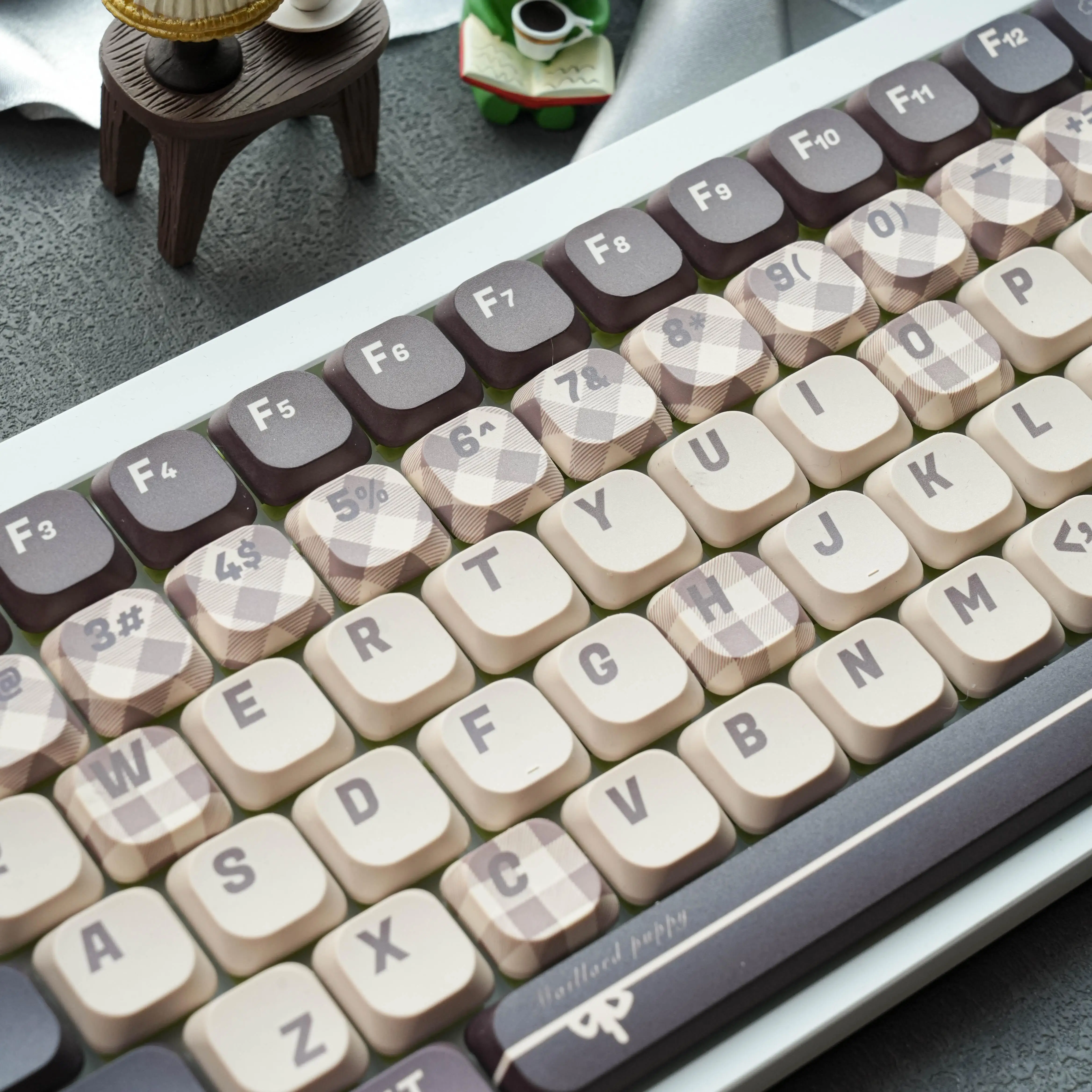 

120 Keys ADA Keycap 5MM Low Profile Keycaps Maillard Puppy PBT Keycaps for MX Switch 60% 65% 75% Gamer Mechanical Keyboard Cap