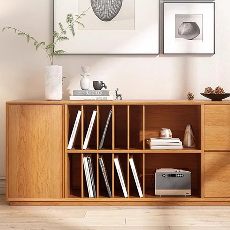 Storage Bookshelf Shelves Cd Racks Mid Century Modern Box Desk Library Children'S Bookcases Wall Estante De Livros Furniture image 4