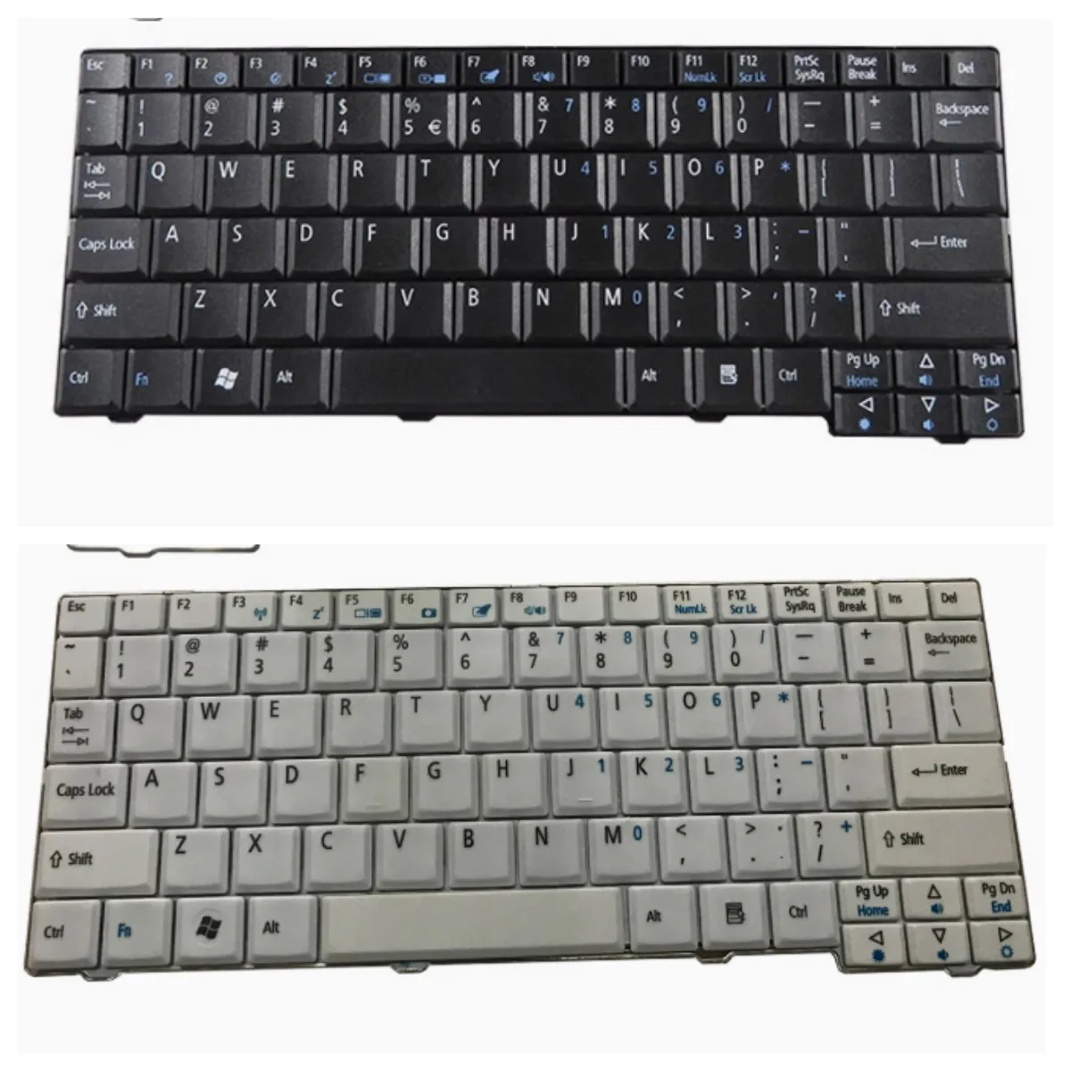

Белая, черная клавиатура США для Acer Aspire One ZG5 ZG6 ZA8 ZG8 KAV10 KAV60 531 AO531 531H P531 A110 AOA110 A150 AOA150 D150