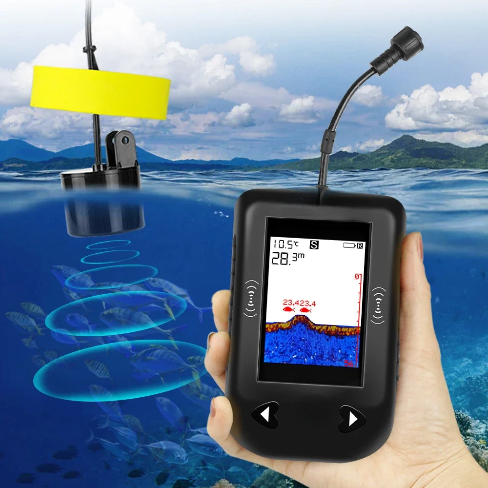 Sonar fish finder, intelligent night fishing wired ultrasonic detection, fish finder