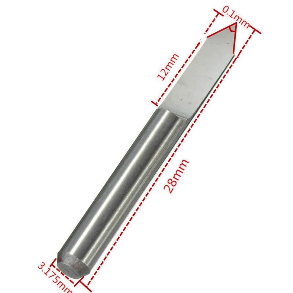 10PCS High Grade Carbide Engraving Bits 01mm 60 Degree Angle V Shape CNC Router Tool for Engraving Gifts Necklaces and More