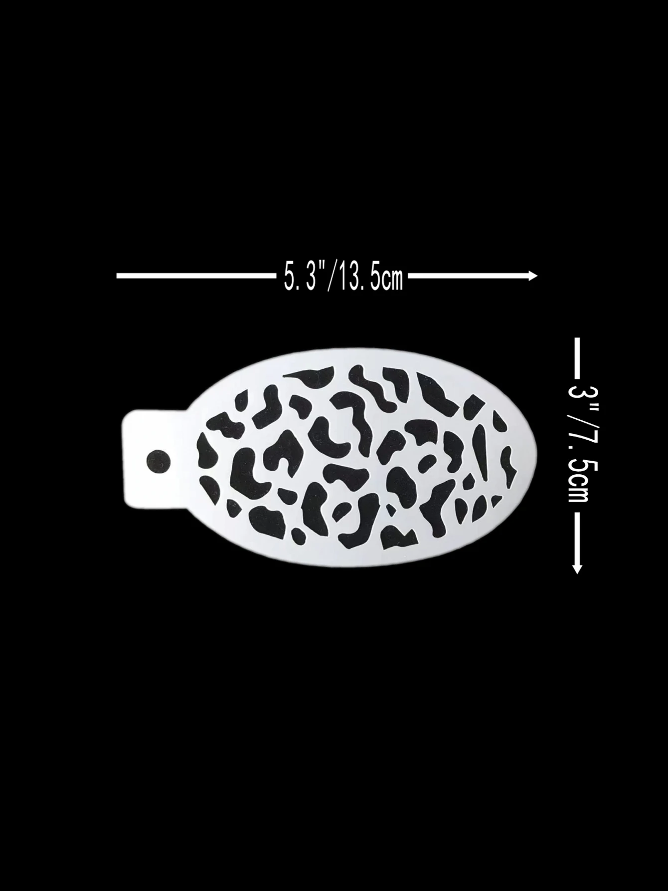 5.3*3inch Leopard Printed Face Body Paint Stencils for Painting Scrapbook Coloring Embossing Album Decorative Template