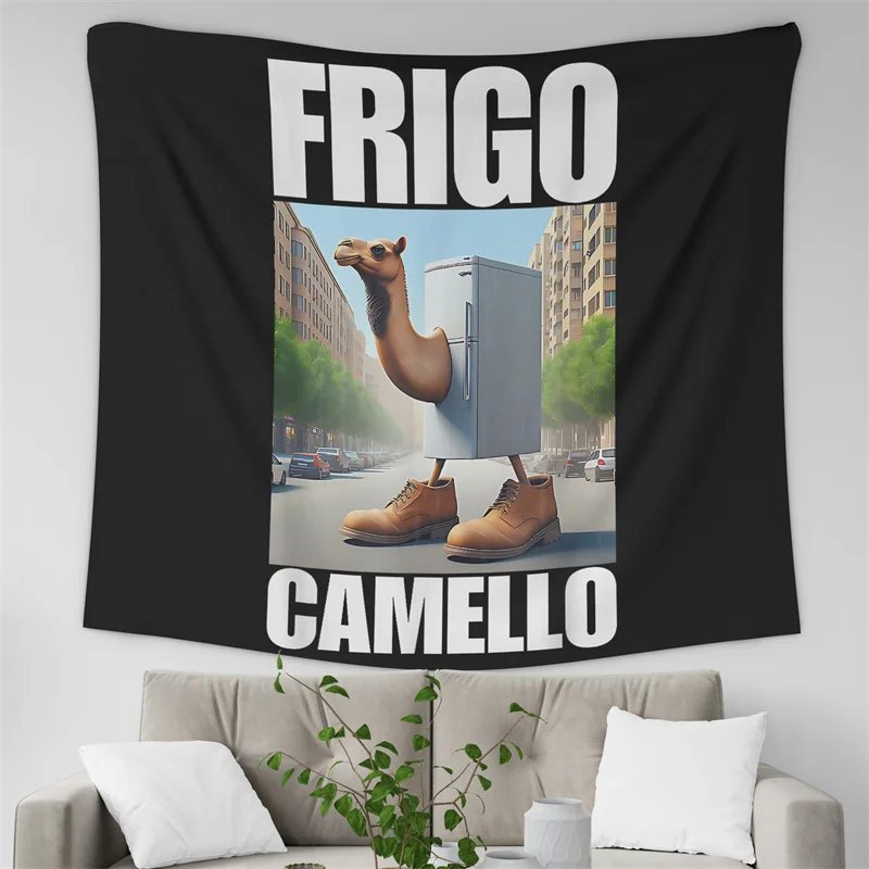 Tapiz Decorativo de Pared con Diseño de Gaslight Gatekeep Girlboss Frigo Camelo Frigo Camello Buffo Fardello para Dormitorio o Sala de Estar